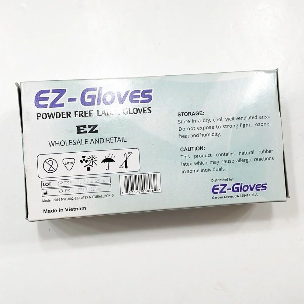 NEW EZ-Gloves powder free latex gloves